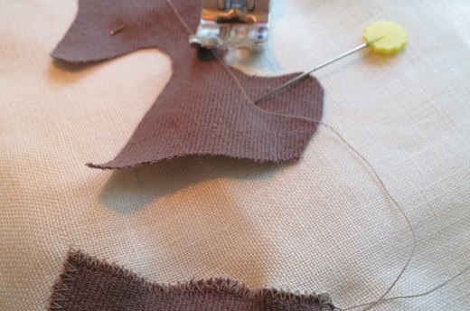 Sew Fabric to Tea Towel