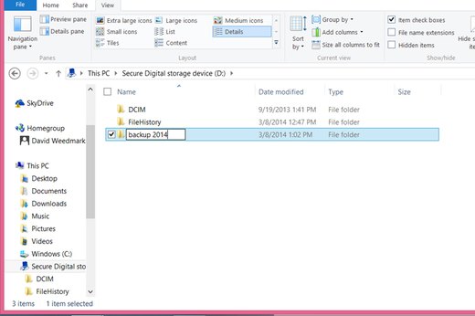 Naming Your Folder