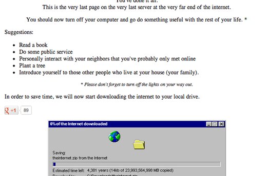 The End of the Internet