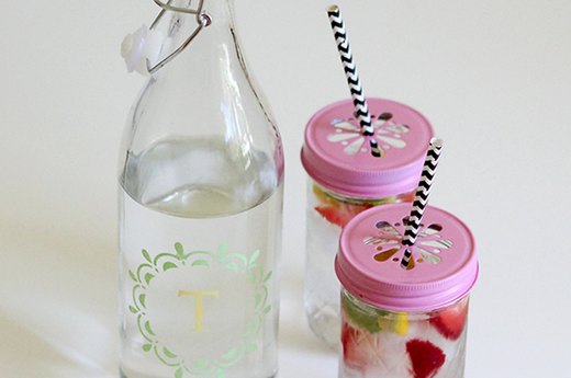 Monogram Glass Serving Set