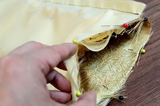 Sew the Top Edge of the Stocking