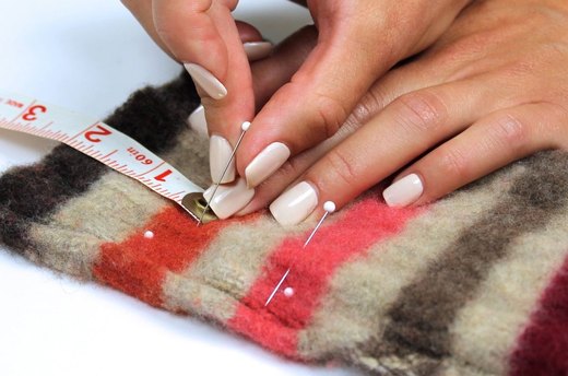 Measure and Mark Thumb Holes