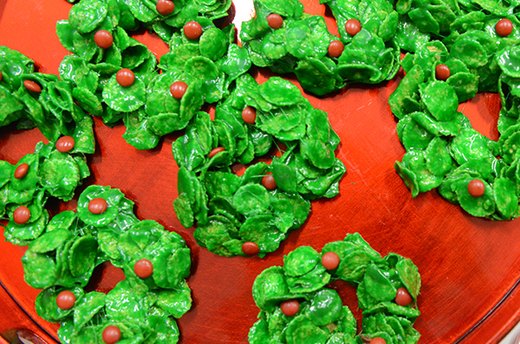 Christmas Wreath Cookies