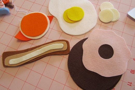 Cut Out the Felt Shapes