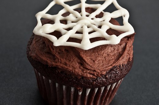 Spooky Spider Web Cupcake Toppers