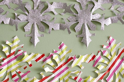 Get Crafty: Homemade Snowflake Chains