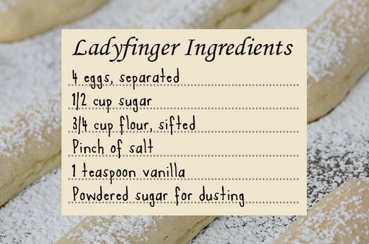 Ladyfingers Recipe and Ingredients