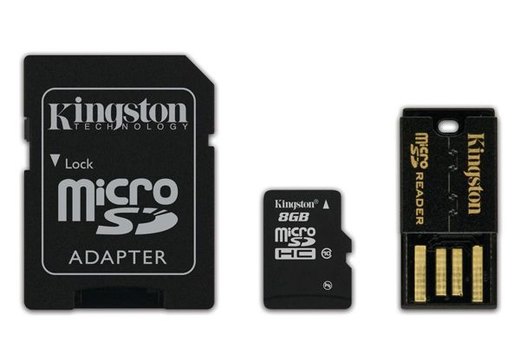 Kingston MicroSDHC Flash Memory Kit ($8.99)