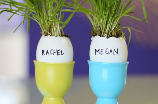 Idea #2: Egg Cup Place Card Holders