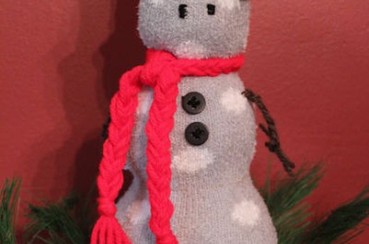 Frosty the Sock Puppet Snowman