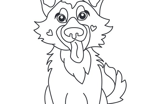 German Shepherd Template