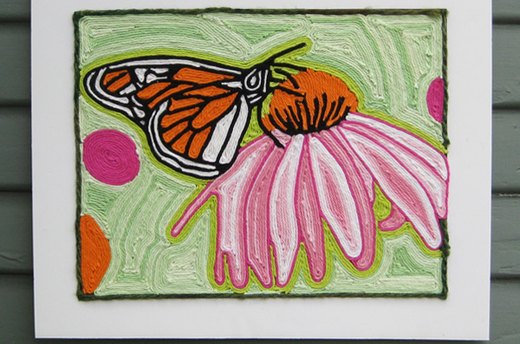 How to Make a Yarn Painting