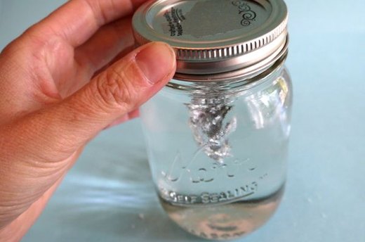 Place Scene in Jar and Seal Lid