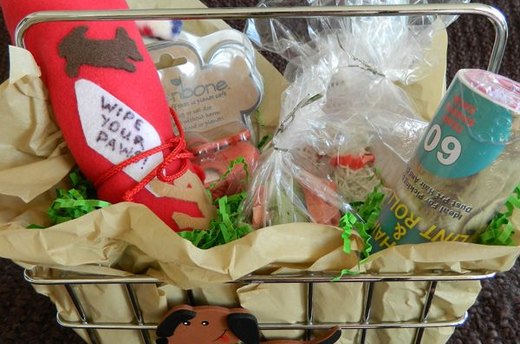Dog Treat Gift Basket