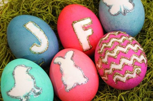 Monogram and Silhouette Eggs