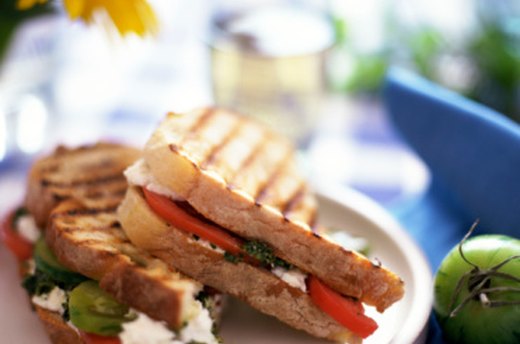 Rainbow Tomato Sandwich