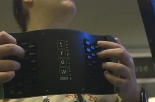 TREWGrip: An Upside-Down Keyboard for Your Phone
