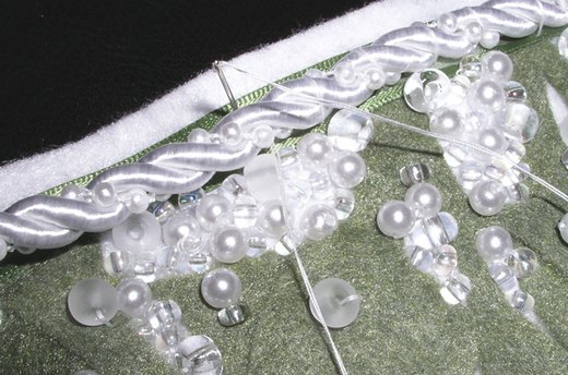 Apply Pearls and Beads