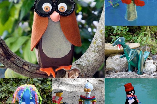 Ideas for Easy Plastic Bottle Animals