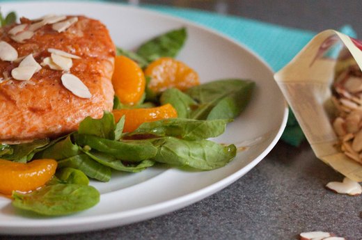 Plate the Salmon and Garnish
