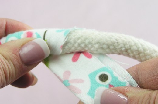 Wrap Fabric Around Cord