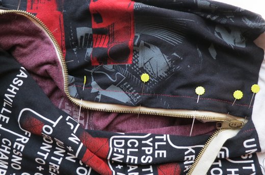 Sewing the Zipper