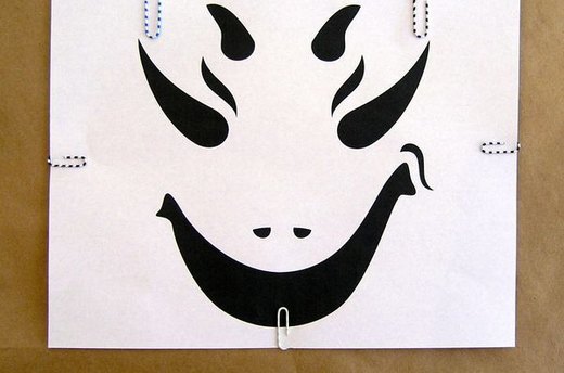 Attach Template to Construction Paper