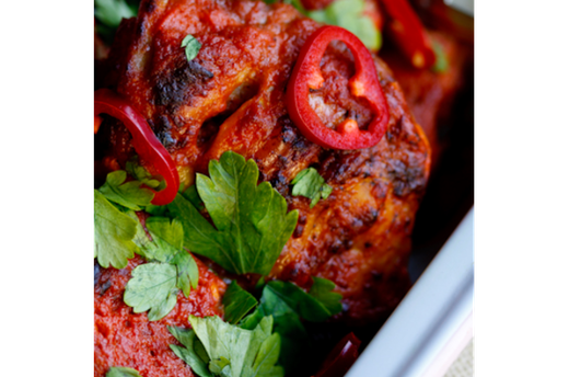 “Butter Curry” Grilled Chicken Thighs