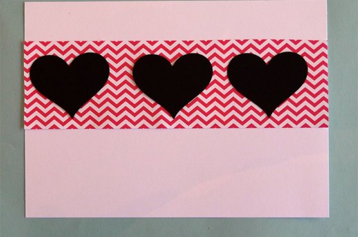 Use Decorative Paper and Hearts