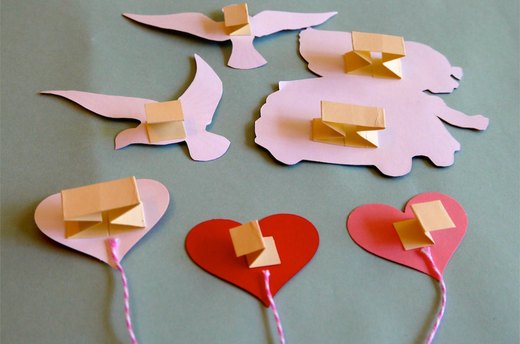 Glue pop-ups into card.