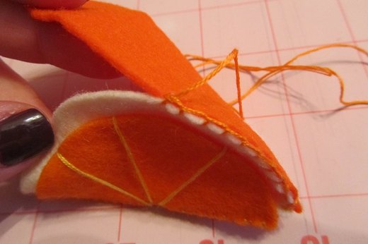 Stitching on the Peel