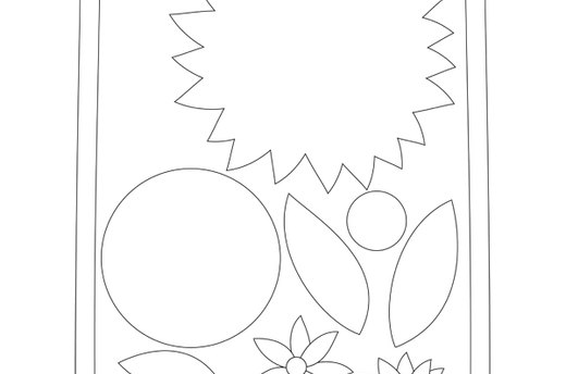 Download the Sunburst Flower Template