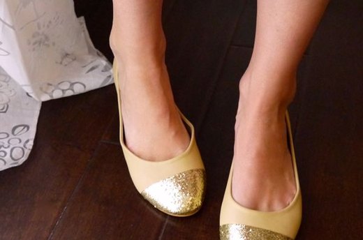 DIY Cap-Toe Flats