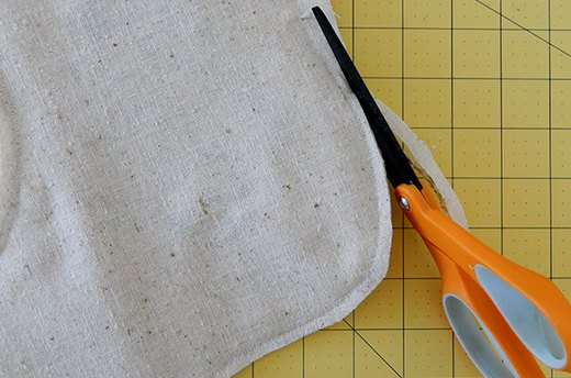Pin, Sew and Trim Seam