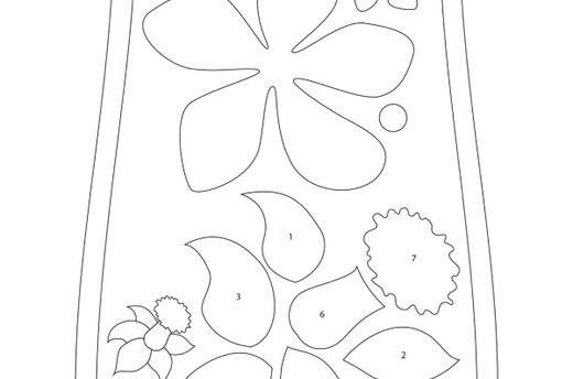 Download the Flower and Daffodil Template