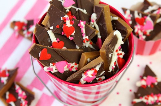 Homemade Valentine's Day Toffee