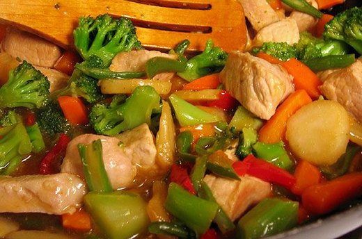 Wok-Seared Chicken and Vegetables