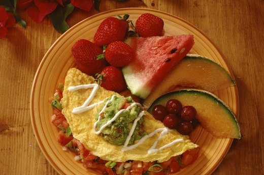 Omelet and Fruit