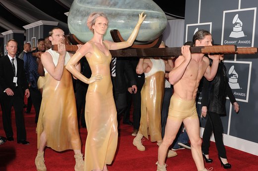 Worst: Lady Gaga's Egg Entrance