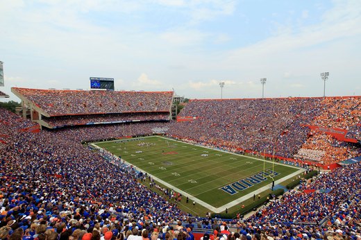 15. Florida's Ben Hill Griffin Stadium, capacity 88,548