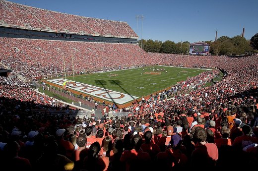 14. Clemson's Memorial Stadium, capacity 81,473