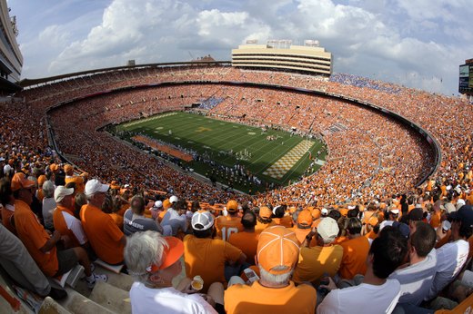 3. Tennessee's Neyland Stadium, capacity 102,455