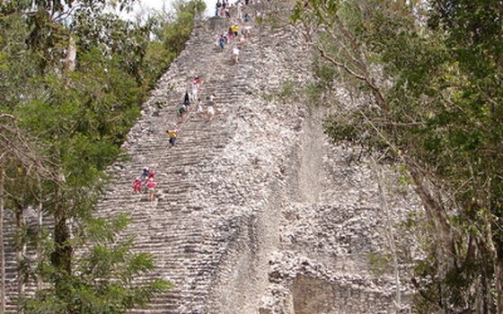 Coba is just 40 miles inland from Tulum