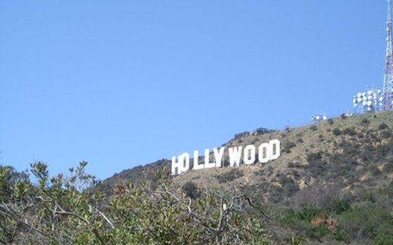 The famous Hollywood sign
