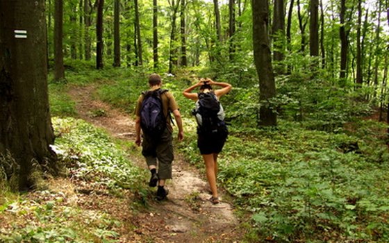 Hiking trails are popular near Weatherford.