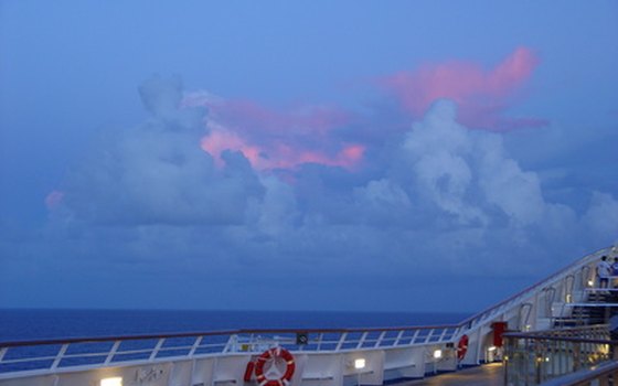 A view of the horizon from deck