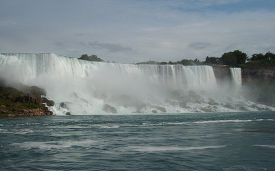 Get a good view of the American and Bridal Veil falls from across the river in Ontario.