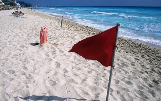Visitors should always heed beach warning flags.