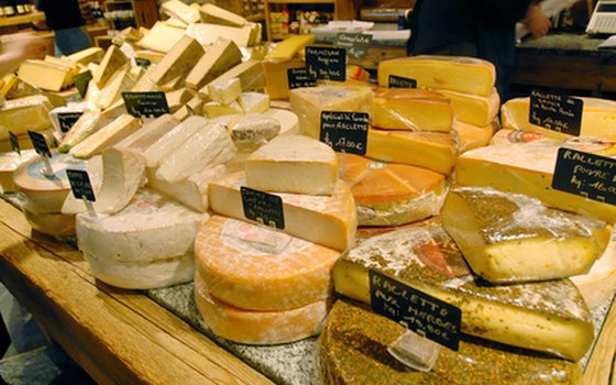 Try French cheeses on a gastronomic tour.