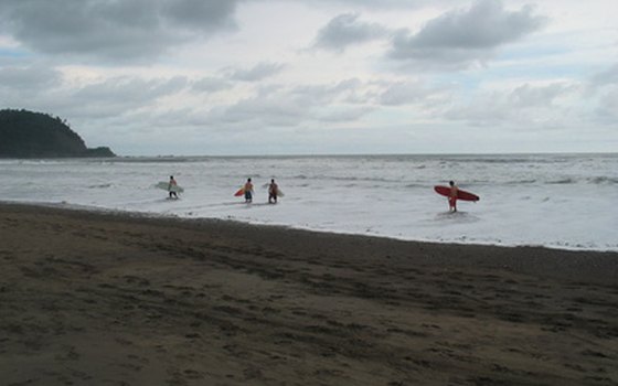 There are zip line tours that originate on the Pacific side of Costa Rica.